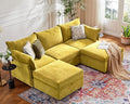 ABCASA 102.6" U Shaped Modular Sectional Sofa, 5 Seater Couch by ABCASA