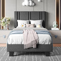 Upholstered Twin Size Bed Frame by Einhomn