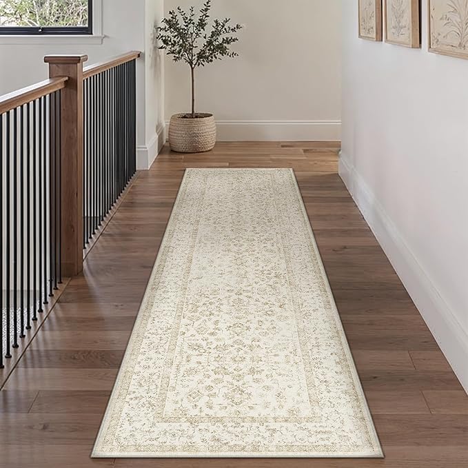 2x8 Brown Runner Rug Hallway Non Slip Kitchen Vintage Distressed Long Carpet - Image 5