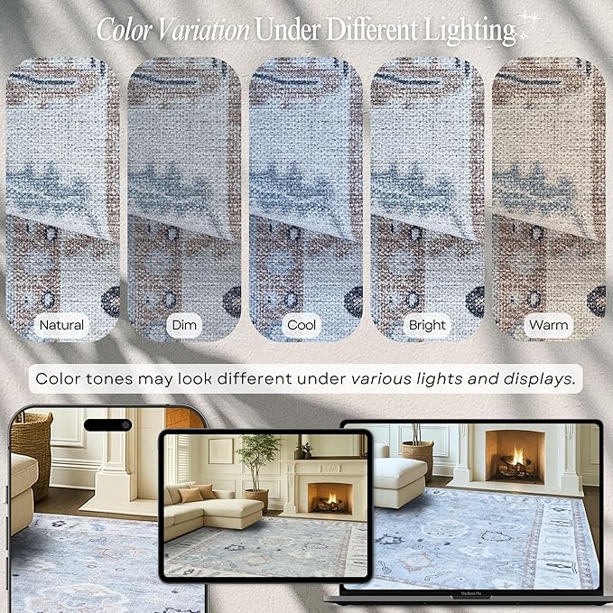 Fame Rugs Gray Modern Oushak Rug 2'6"x10, Vintage Turkish Colorful Oriental - Image 4