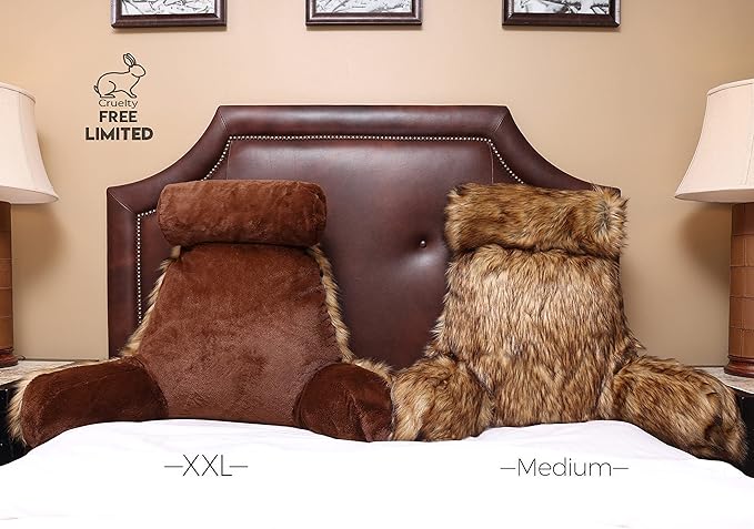 Husband Pillow Medium Limited Baby Brown Bear Fabulous Faux Fur Backrest - Image 7