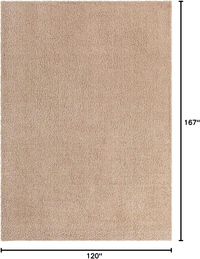 Unique Loom Solid Shag Collection Area Rug - Image 2