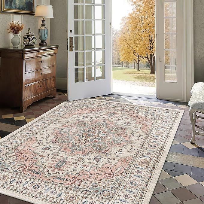 3x5 Vintage Distressed Area Rugs - Image 3