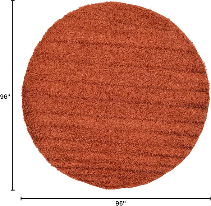 Unique Loom Solid Shag Collection Area Rug - Image 2