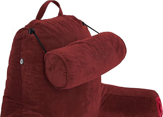Husband Pillow Medium Maroon, Backrest - Image 8