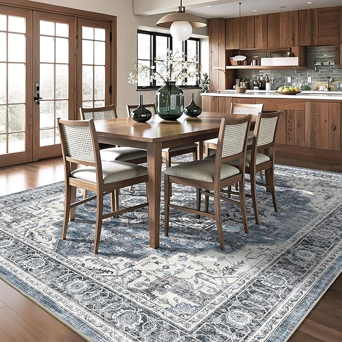 9x12 Large Area Rugs for Living Room Ultra-Soft Washable Rug Vintage Distressed - Image 3