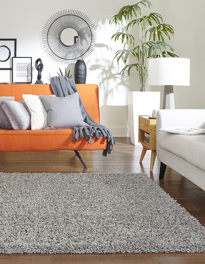 Unique Loom Solid Shag Collection Area Rug - Image 13