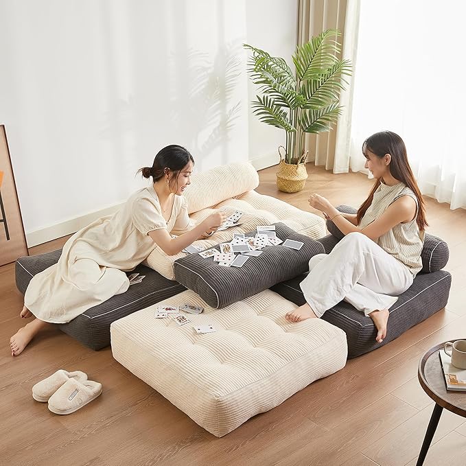 Folding Chair Bed, Futon Sofa Bed, Floor Couch - Image 5