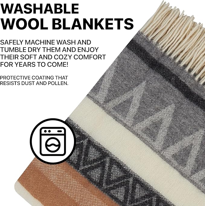 | Wool Blanket/Throw | 100% New Zealand Wool | Perfect - Image 7