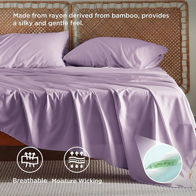 Bedsure King Size Sheets Set, Cooling Sheets - Image 3