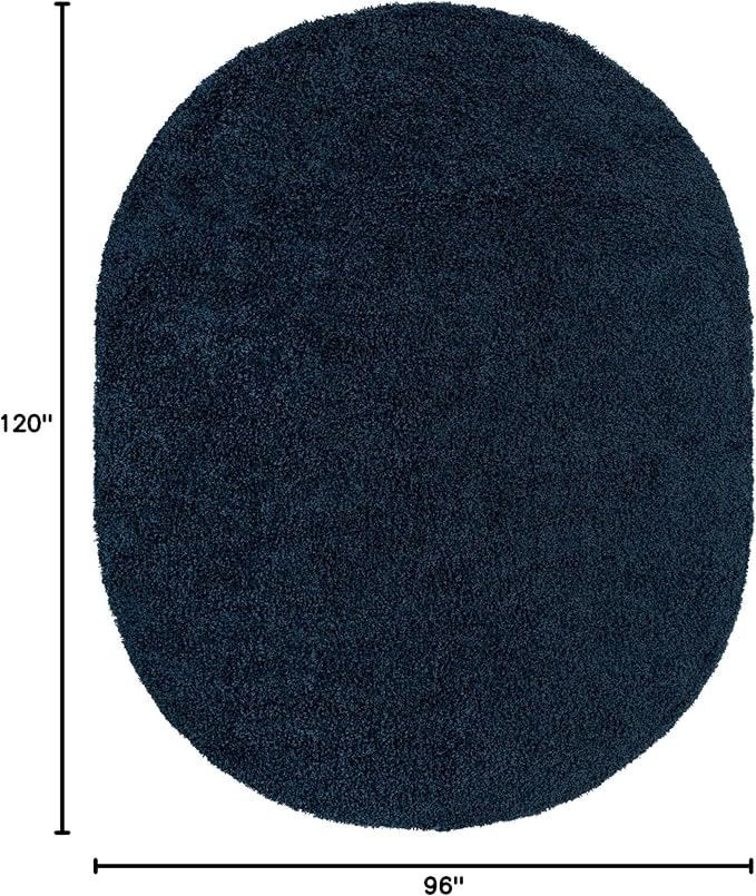 Unique Loom Solid Shag Collection Area Rug - Image 2