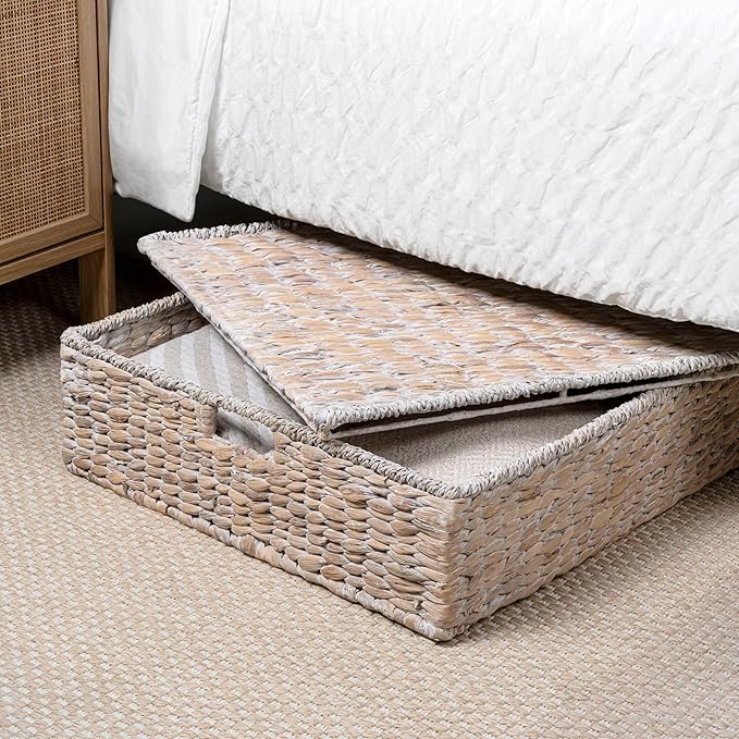 happimess BSK2015D-SET2 Holden 30" Classic Costal Hand-Woven Hyacinth Wicker - Image 2