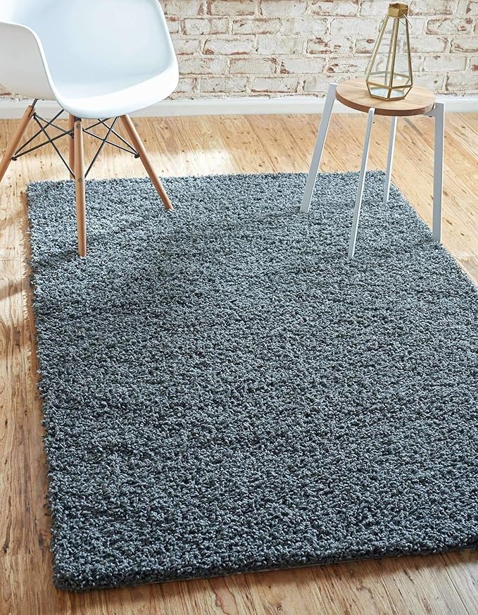 Unique Loom Solid Shag Collection Area Rug - Image 13