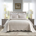 MarCielo 3-Piece 100% Cotton Oversized Bedspread Lightweight Quilt Coverlet by MarCielo
