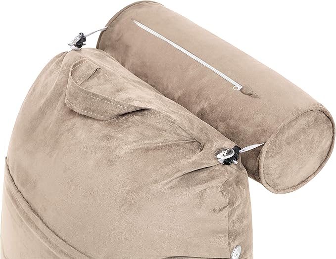 Husband Pillow Medium Aspen Edition Cowboy Taupe, Sit Up Reading & Bed Rest - Image 9