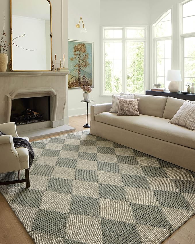 Loloi Chris Loves Julia Francis Collection FRA-01 Spa/Granite 2'-6" x 7'-6" by Loloi