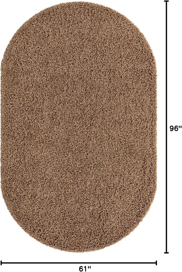Unique Loom Solid Shag Collection Area Rug - Image 2
