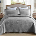 MarCielo 3-Piece 100% Cotton Oversized Bedspread Lightweight Quilt Coverlet by MarCielo