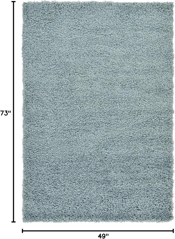 Unique Loom Solid Shag Collection Area Rug - Image 2