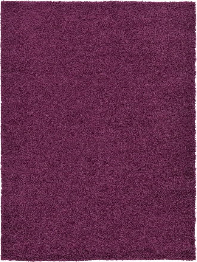 Unique Loom Solid Shag Collection Area Rug - Image 9