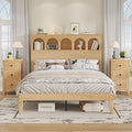 Queen Bed Frame, Storage Headboard by Lxsxhome