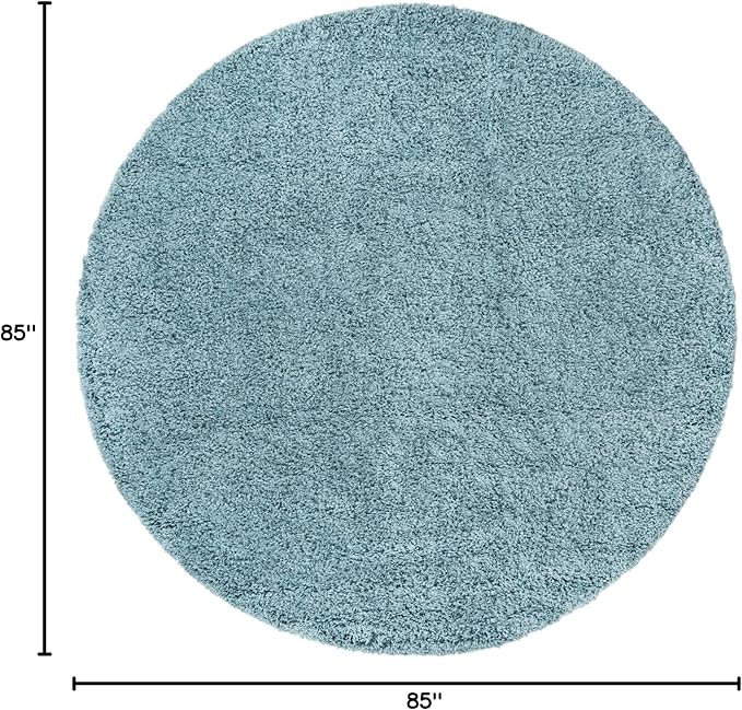 Unique Loom Solid Shag Collection Area Rug - Image 2