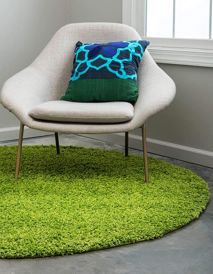 Unique Loom Solid Shag Collection Area Rug - Image 3