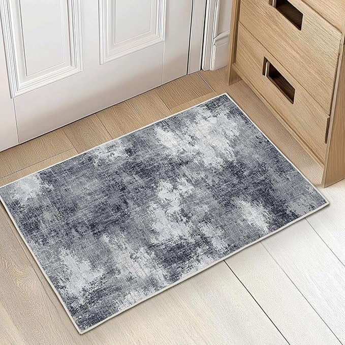 AMADA HOMEFURNISHING Washable Entry Rug, 2x3 Modern Abstract Rug by AMADAHOMEFURNISHING