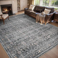 MontVoo-Vintage Area Rugs 8X10 Darkgrey Rugs by MontVoo