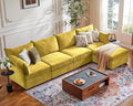 ABCASA 134.6" Luxury Modular Sectional Convertible Sofa by ABCASA