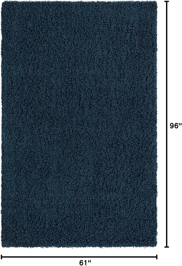 Unique Loom Solid Shag Collection Area Rug - Image 2