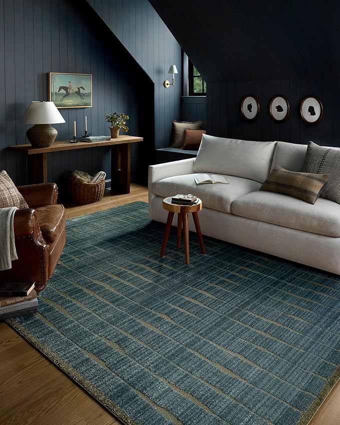 Loloi Chris Loves Julia Calvin Collection CLV-02 Ocean/Olive 2'-7" x 10'-0" by Loloi