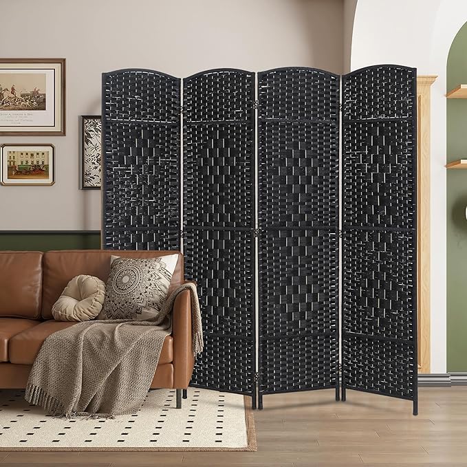 4 Panel Room Divider Folding Privacy Divider 6 Ft Indoor Wall Divider Portable - Image 6