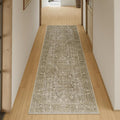 Brown Runner Rug 2x6 Hallway Machine Washable Kitchen Vintage Distressed Non by PureCozy