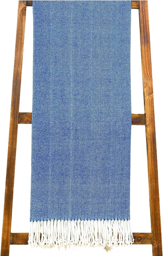 Alashan Cashmere Cotton Acrylic Adirondack Herringbone Woven Throw by Alashan