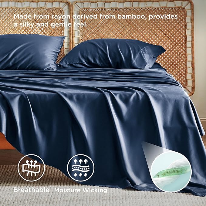 Bedsure California King Sheet Sets, Cooling Sheets - Image 3