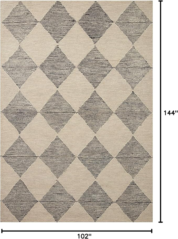 Loloi Chris Loves Julia Francis Collection FRA-01 Beige/Charcoal 8'-6" x 12' - Image 2