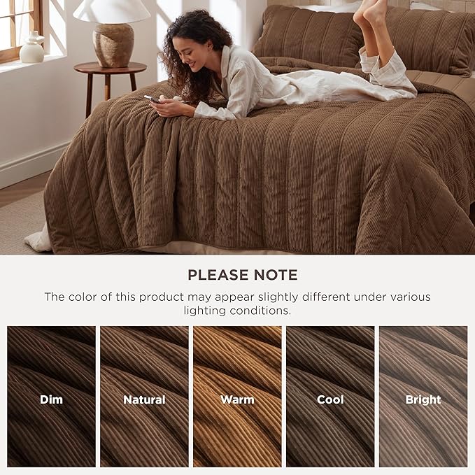 Bedsure Luxury Velvet Quilt Queen Size - Image 3
