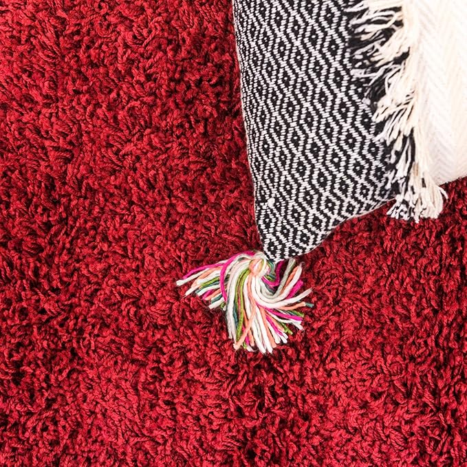 Unique Loom Solid Shag Collection Area Rug - Image 6