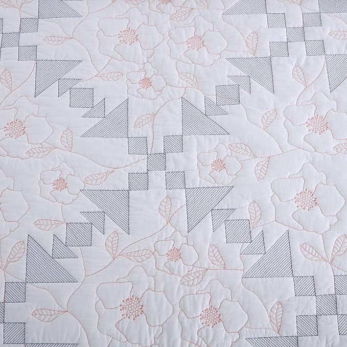 MarCielo 3-Piece 100% Cotton Oversized Bedspread Lightweight Quilt Coverlet - Image 5