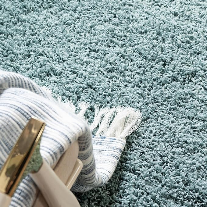 Unique Loom Solid Shag Collection Area Rug - Image 6
