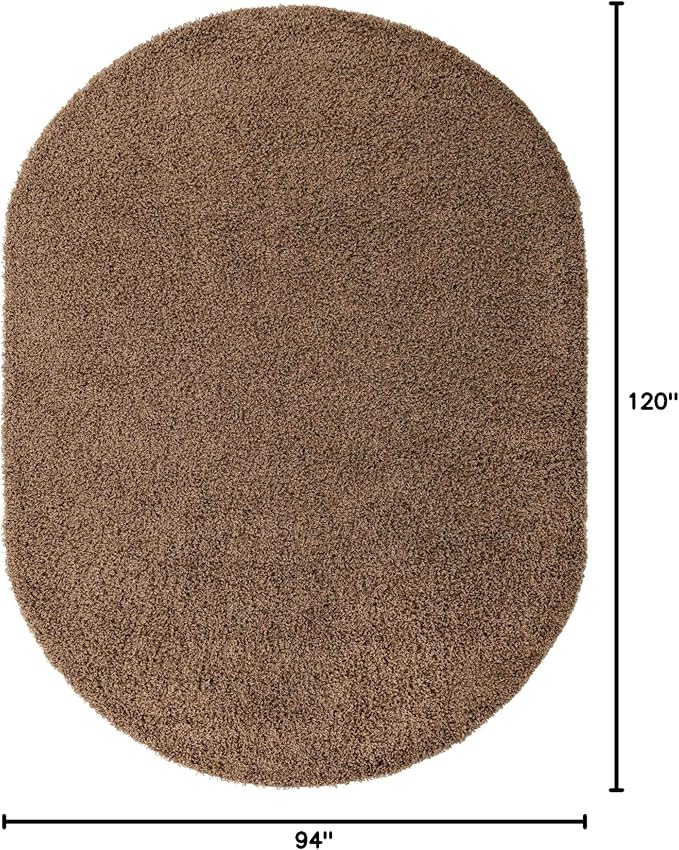 Unique Loom Solid Shag Collection Area Rug - Image 2
