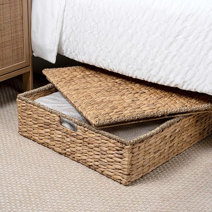happimess BSK2015A Holden 30" Classic Costal Hand-Woven Hyacinth Wicker Under - Image 2