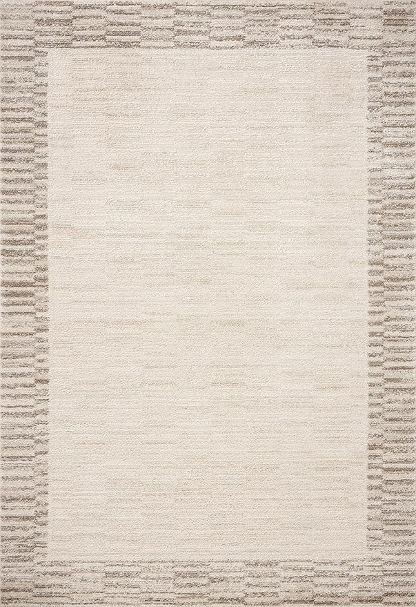 Loloi Chris Loves Julia Calvin Collection CLV-04 Ivory/Pebble 2'-3" x 3'-10" - Image 3