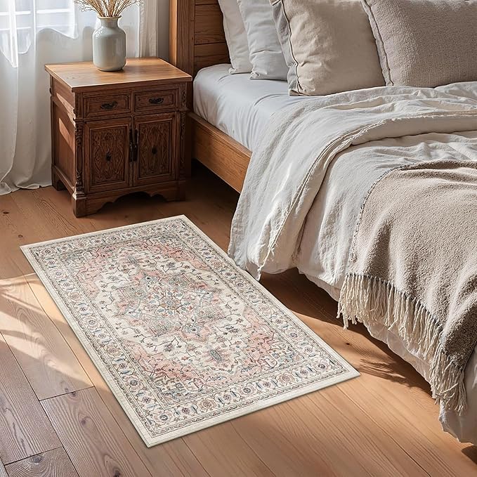Area Rug 2x3 Entryway Rug Soft Washable Doormat Non Slip Low Pile Lightweight - Image 3
