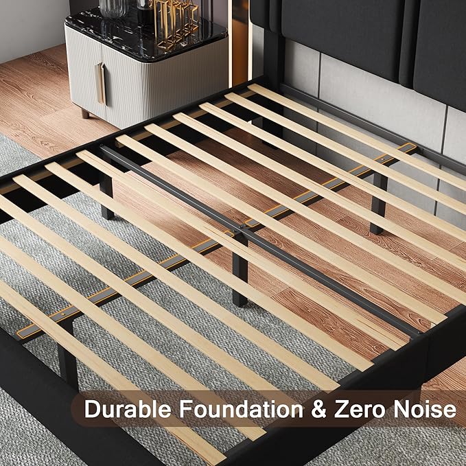 Upholstered Queen Size Bed Frame - Image 6