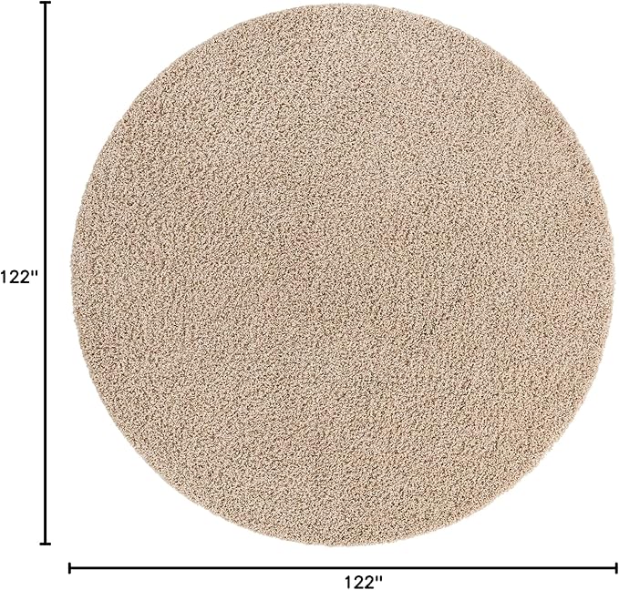 Unique Loom Solid Shag Collection Area Rug - Image 2