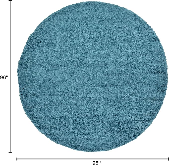 Unique Loom Solid Shag Collection Area Rug - Image 2