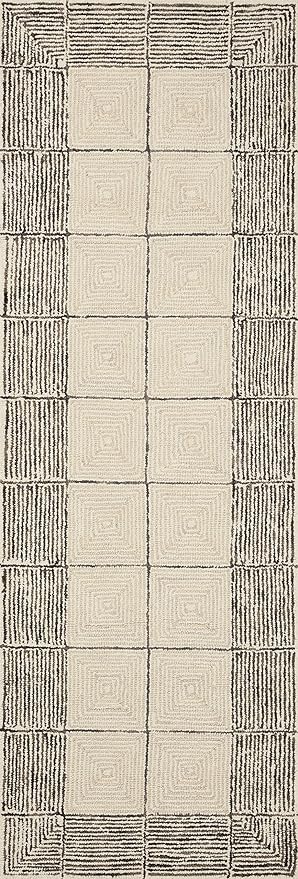 Loloi Chris Loves Julia Francis Collection FRA-02 Cream/Black 5'-0" x 7'-6" - Image 7
