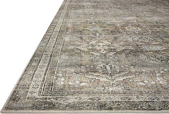 Loloi Layla Collection LAY-13 Antique/Moss 2'-3" x 3'-9" .13" Thick Accent Rug - Image 7